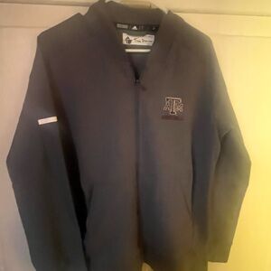 Adidas Texas Aggie Football Dark Gray  Jacket